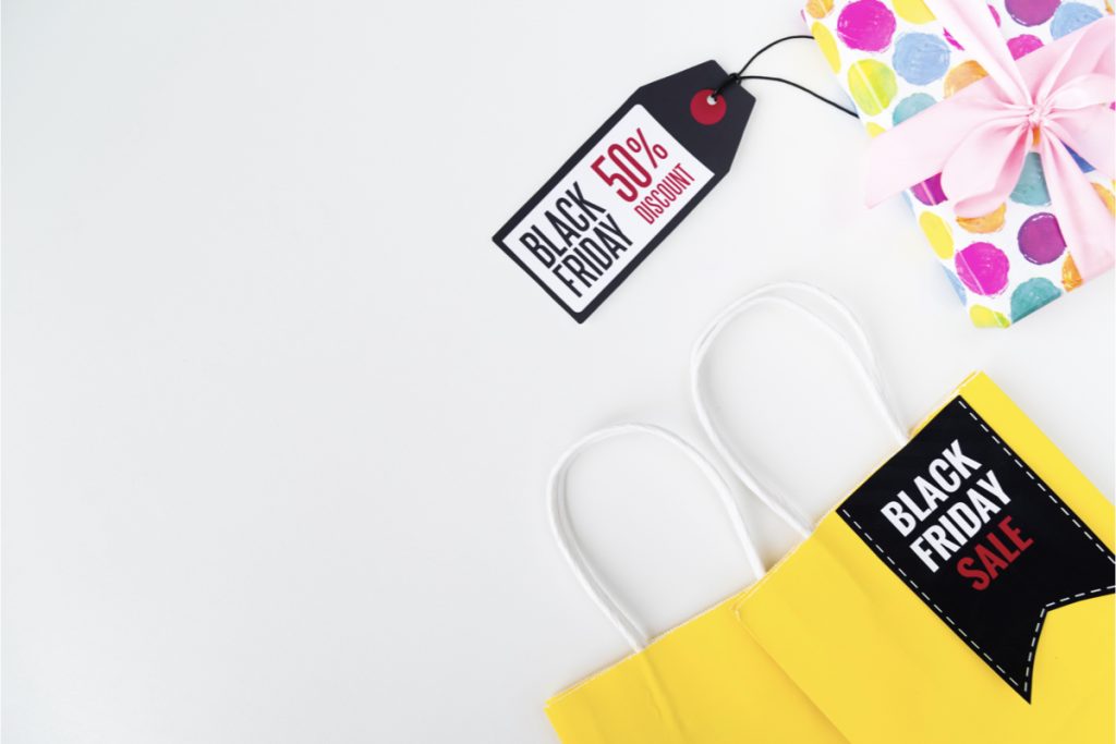 printed media, in-store branding, black friday