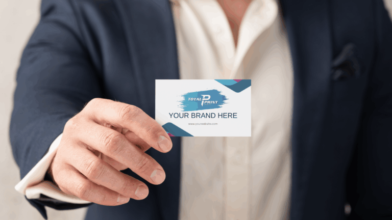 Business Cards Printing Randburg – premium foil-stamped black card on textured stock