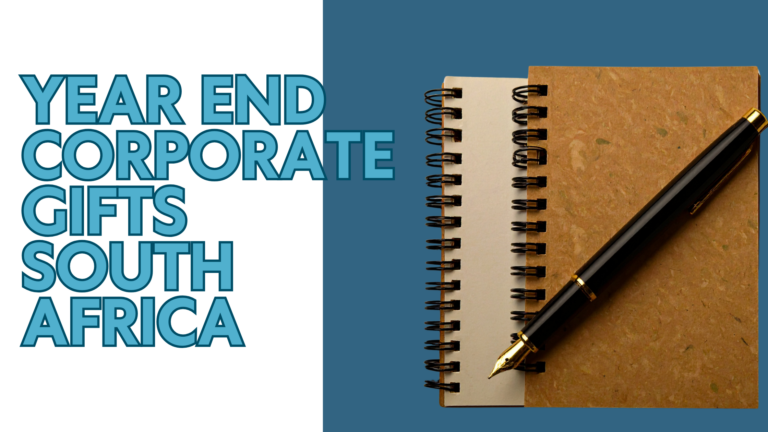 Year End Corporate Gifts South Africa, notebook with a pen on it