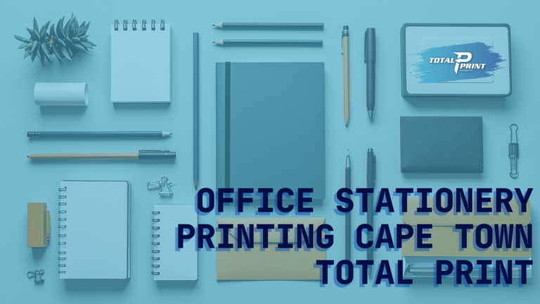 Office Stationary Printing Cape Town Total Print, stationary laid out on a table