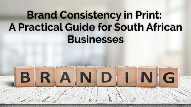 Brand Consistency in Print: A Practical Guide for South African Businesses, wooden cubes spelling out Branding