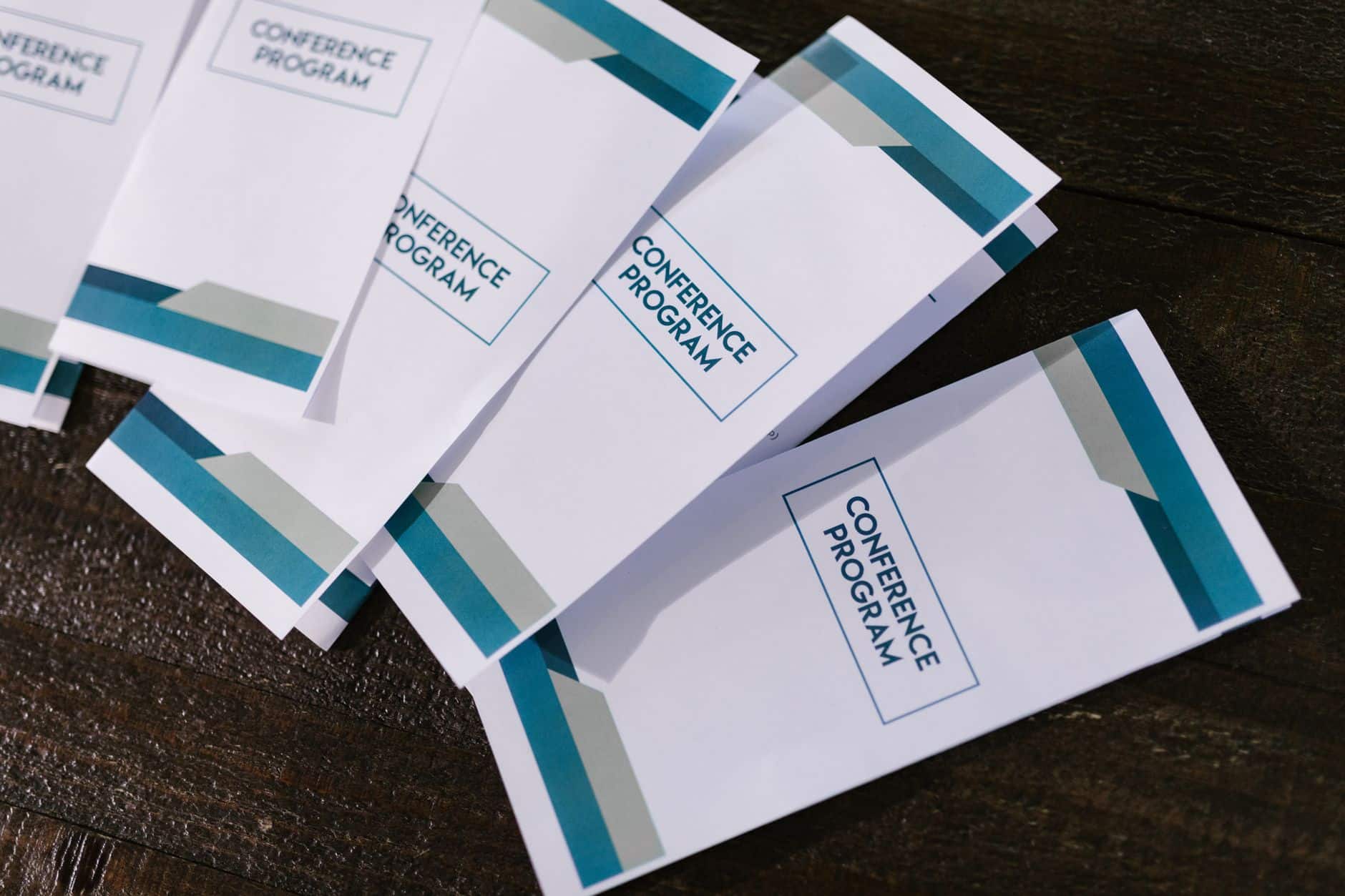 Printed conference programs produced for a Midrand business event